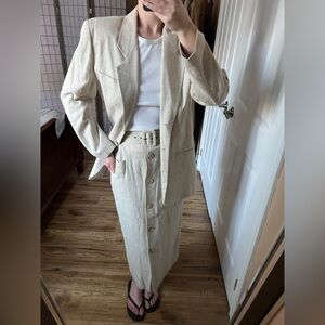 Vintage linen suit set